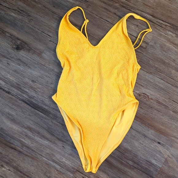 Forever 21 yellow swimsuit small - Picture 1 of 3